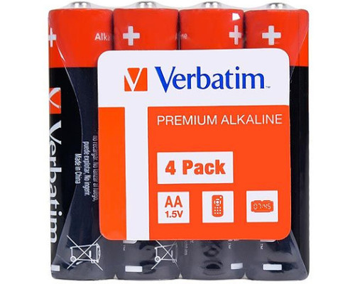 Батарейка Verbatim AA (LR6) 4шт