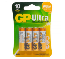 Батарейка GP Ultra AA (LR6) 15AU алкалиновая, BC4