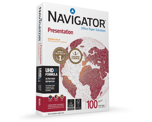 Бумага офисная Navigator Presentation, А4, 100г/м2, 500л 