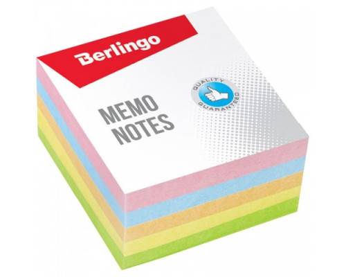 Блок бумаги для заметок Berlingo "Standard", 9*9*4,5см, цветной