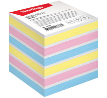Блок бумаги для заметок на склейке Berlingo "Rainbow" 8*8*8см, цветной, пастель