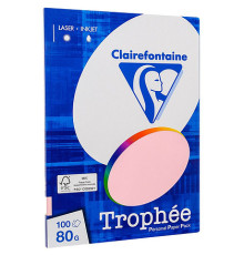 Бумага цветная Clairefontaine "Trophée" А4, 80г/м2, 100л. пастель ассорти