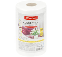 Салфетки универсальные OfficeClean, вискоза, 23*25см, 200шт., в рулоне, 40г/м2