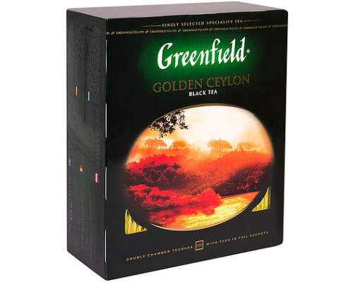 Чай черный "Greenfield" Golden Ceylon 100 пак.