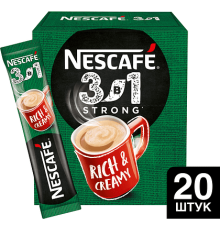 Кофейный напиток NESCAFE 3в1 Крепкий растворимый 20шт/уп