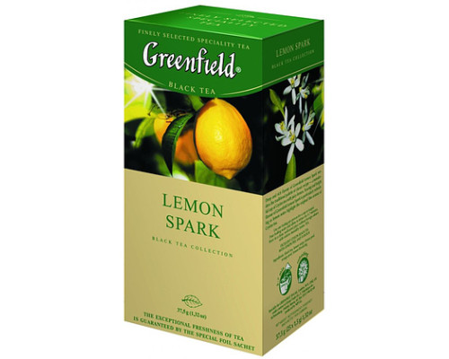 Чай черный "Greenfield" Lemon Spark 25 пак.