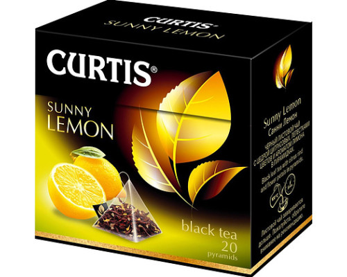 Чай черный "Curtis" Sunny Lemon 20 пирамидок