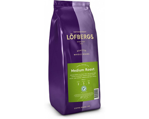 Кофе "Lofbergs" в зерне Medium Roast 1 кг