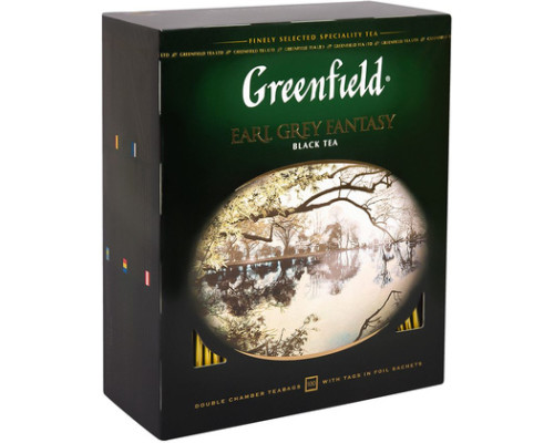 Чай черный "Greenfield" Earl Grey Fantasy 100 пак.