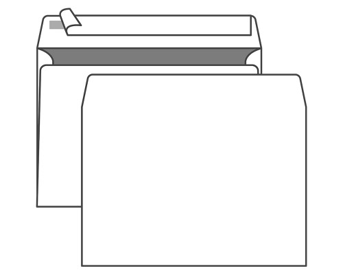 Конверт C4, KurtStrip, 229*324мм, б/подсказа, б/окна, отр. лента, внутр. запечатка