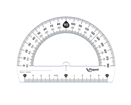 Транспортир 180°