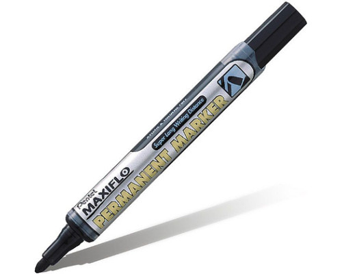 Маркер перманентный Pentel "Maxiflo" NLF50 черный, пулевидный, 4.5мм