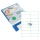 Самоклеящиеся этикетки Rillprint А4 100л. 105*37 (16 делений)