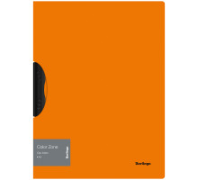 Папка с пластиковым клипом Berlingo "Color Zone" А4, 450мкм, оранжевая