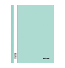 Папка-скоросшиватель пластик. Berlingo, А4, 180мкм, мятный с прозр. верхом