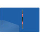Папка-скоросшиватель с пружинным скоросшивателем Berlingo "Soft Touch", 17мм, 700мкм, синяя, с внутр. карманом