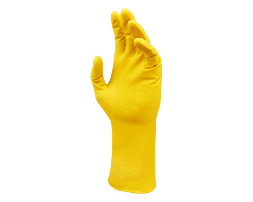 Перчатки резиновые хозяйственные OfficeClean Универсальные, разм. M, желтые