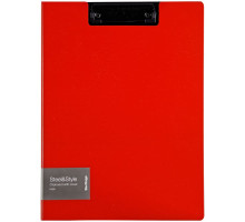 Папка-планшет с зажимом Berlingo Steel&Style А4 пластик (полифом) красная