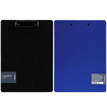 Папка-планшет с зажимом Berlingo "Steel&Style" А4, пластик (полифом), синий