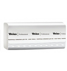 Полотенца бумажные лист. Veiro Professional Comfort KV210 (V-сл), 1-слойные, 250л/пач., 21*21,6