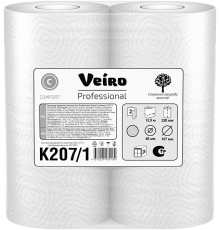 Полотенца бумажные Veiro Professional Comfort 2-слойные, 2 рулона 