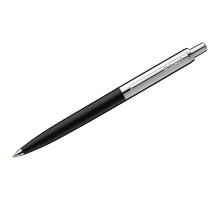 Ручка шариковая Luxor "Star" синяя, 1,0мм, корпус черный/хром, кнопочный механизм