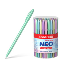 Ручка шариковая ErichKrause Neo® Stick Pastel 0.7, Super Glide Technology, цвет чернил синий