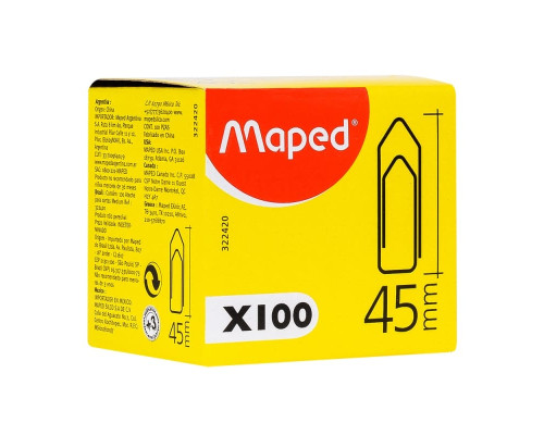 Скрепки 45мм Maped 