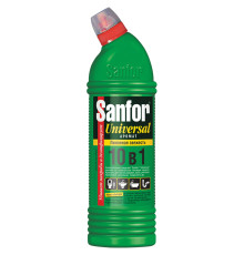 Средство чистящее для сантехники Sanfor Universal 10в1 Лимонная свежесть гель с хлором 750мл