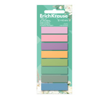 Закладки пластиковые ErichKrause Pastel Bloom, 12х45 мм, 160 листов, 8 цветов