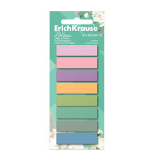 Закладки пластиковые ErichKrause Pastel Bloom, 12х45 мм, 160 листов, 8 цветов